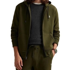 Ralph Lauren Set Zip-Up Olive Green Hoodie and Joggers Sz XXL For Men Like New